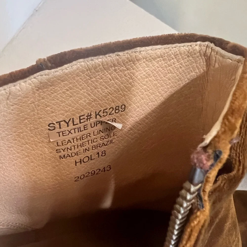 MADEWELL The Esme Brown Velvet‎ Knot Tie Boots -8
